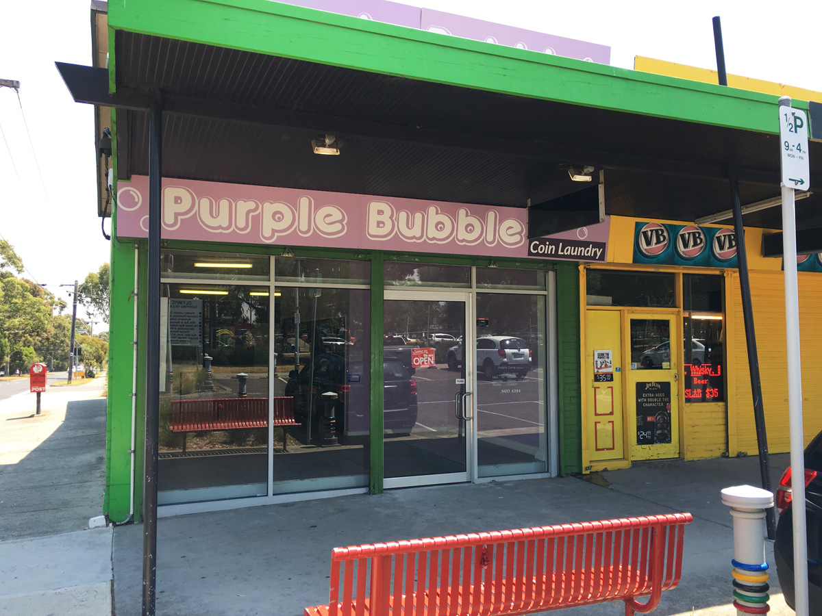Purple Bubble – West Heidelberg Coin Laundry